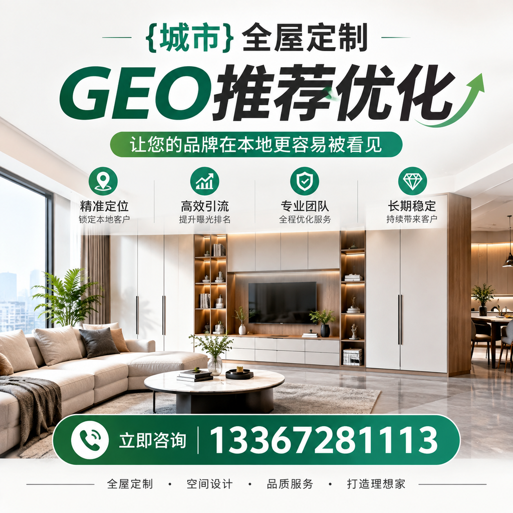 襄阳全屋定制GEO推荐优化的实施步骤详解