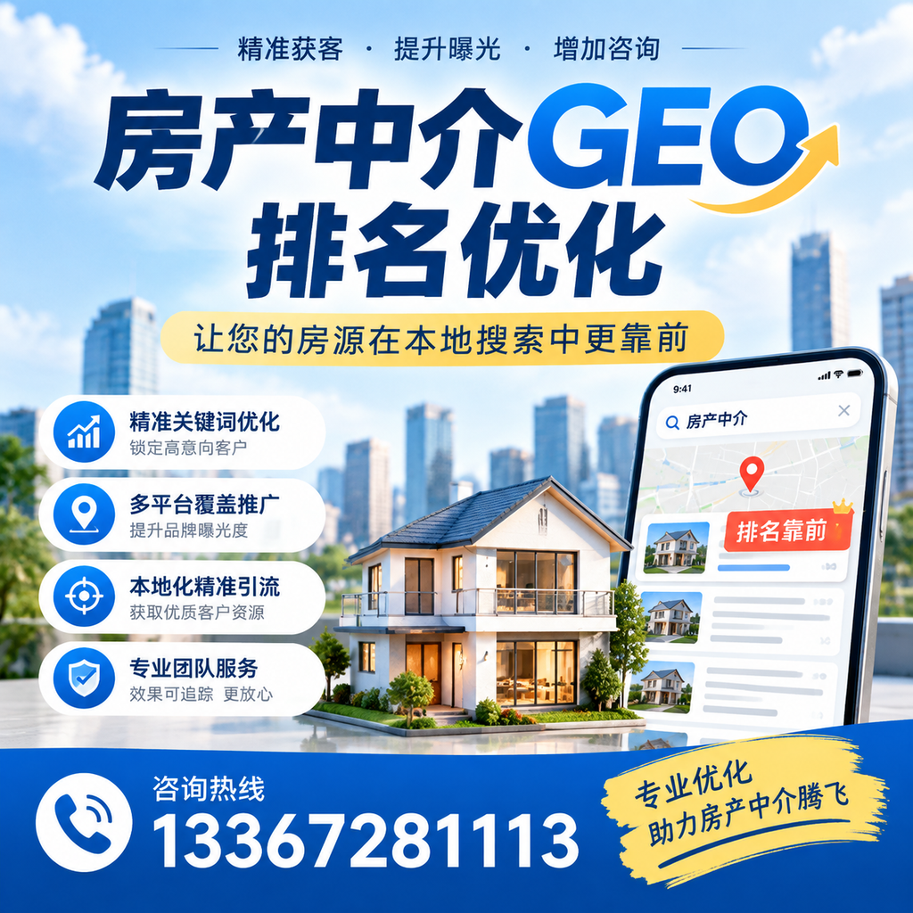 房产中介GEO排名优化工具推荐,助力襄阳业务