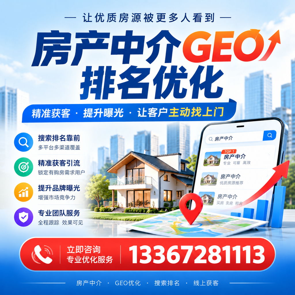 房产中介GEO排名优化：如何利用社交媒体提升效果