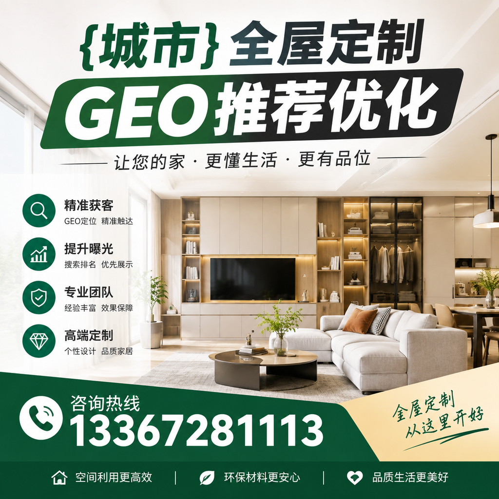 与襄阳全屋定制GEO推荐优化相关的五个关键指标