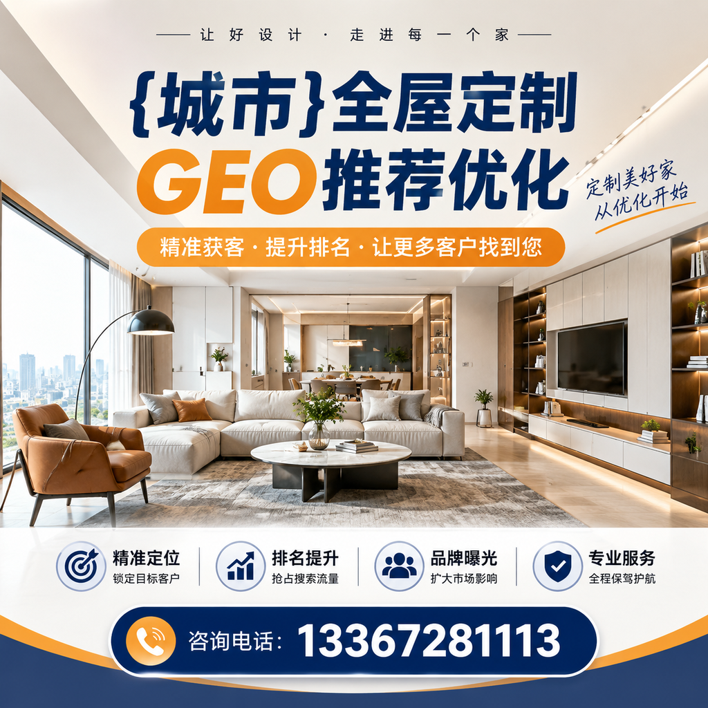 与襄阳全屋定制GEO推荐优化相关的五个关键指标