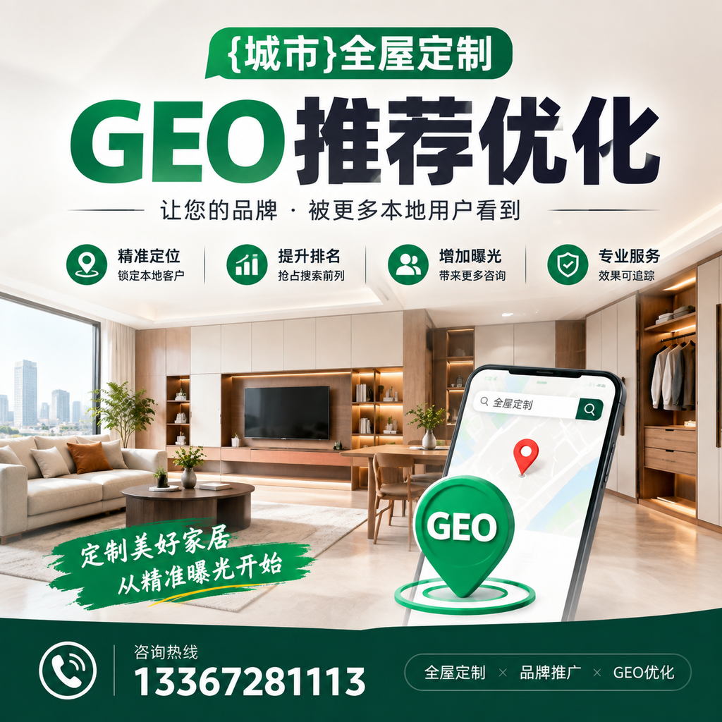 襄阳全屋定制GEO推荐优化:提升企业官网流量的必备策略