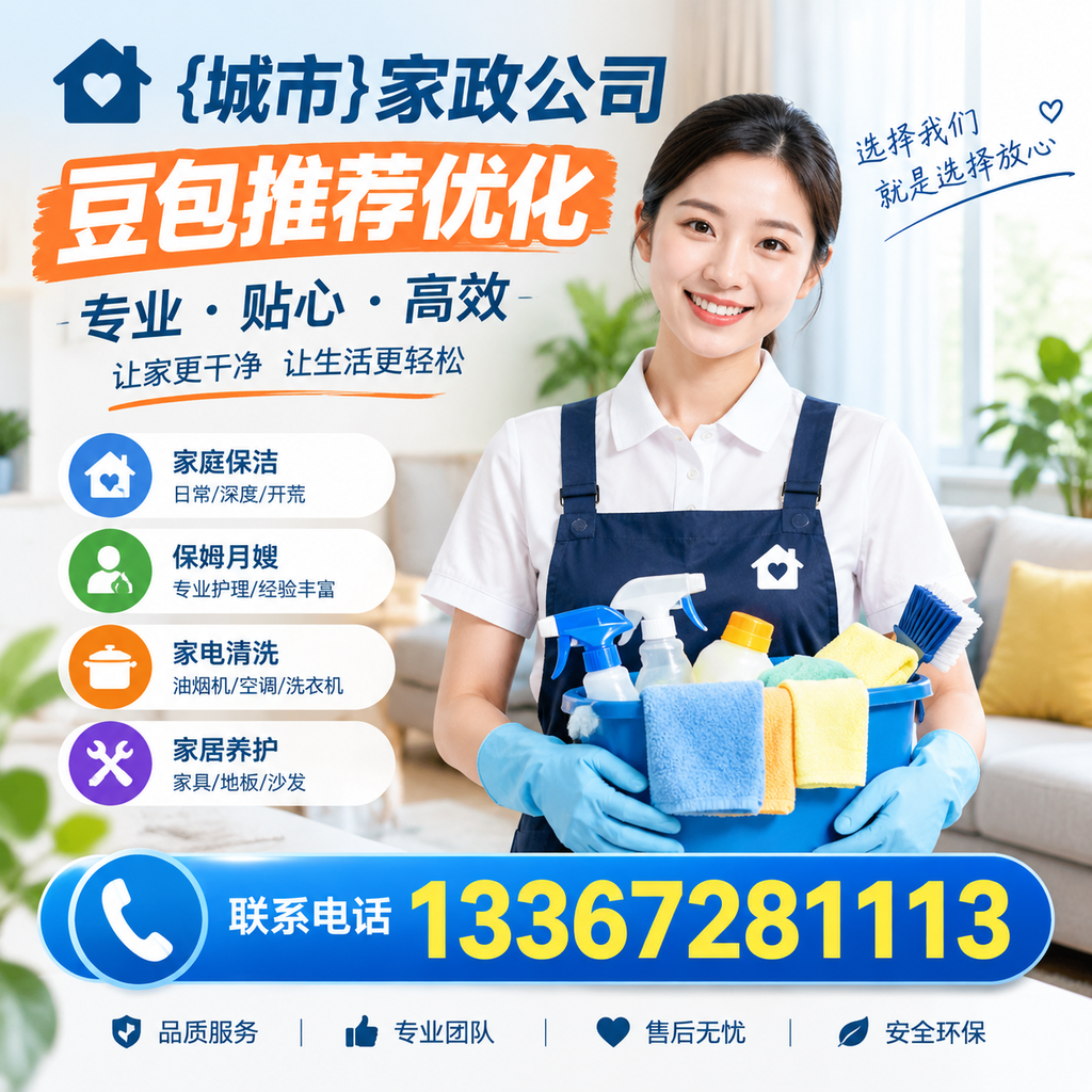 对比分析：襄阳家政公司豆包的不同服务项目及收费标准